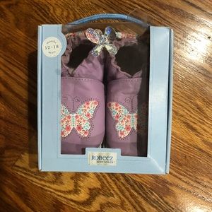Soft Sole Shoes - Vintage Buttetfly